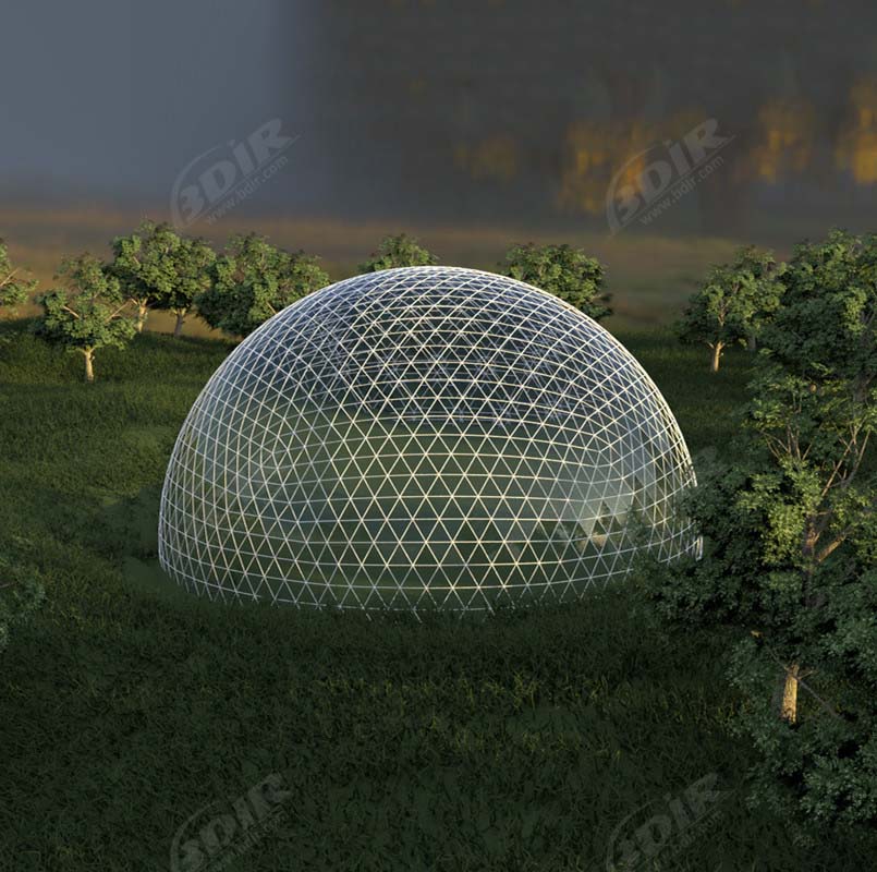 Reliable Geodesic Greenhouse Dome for Sustainable Gardening & Plant Nursery