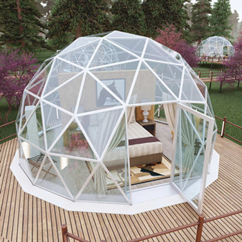 Geodesic dome tents for ecotourism